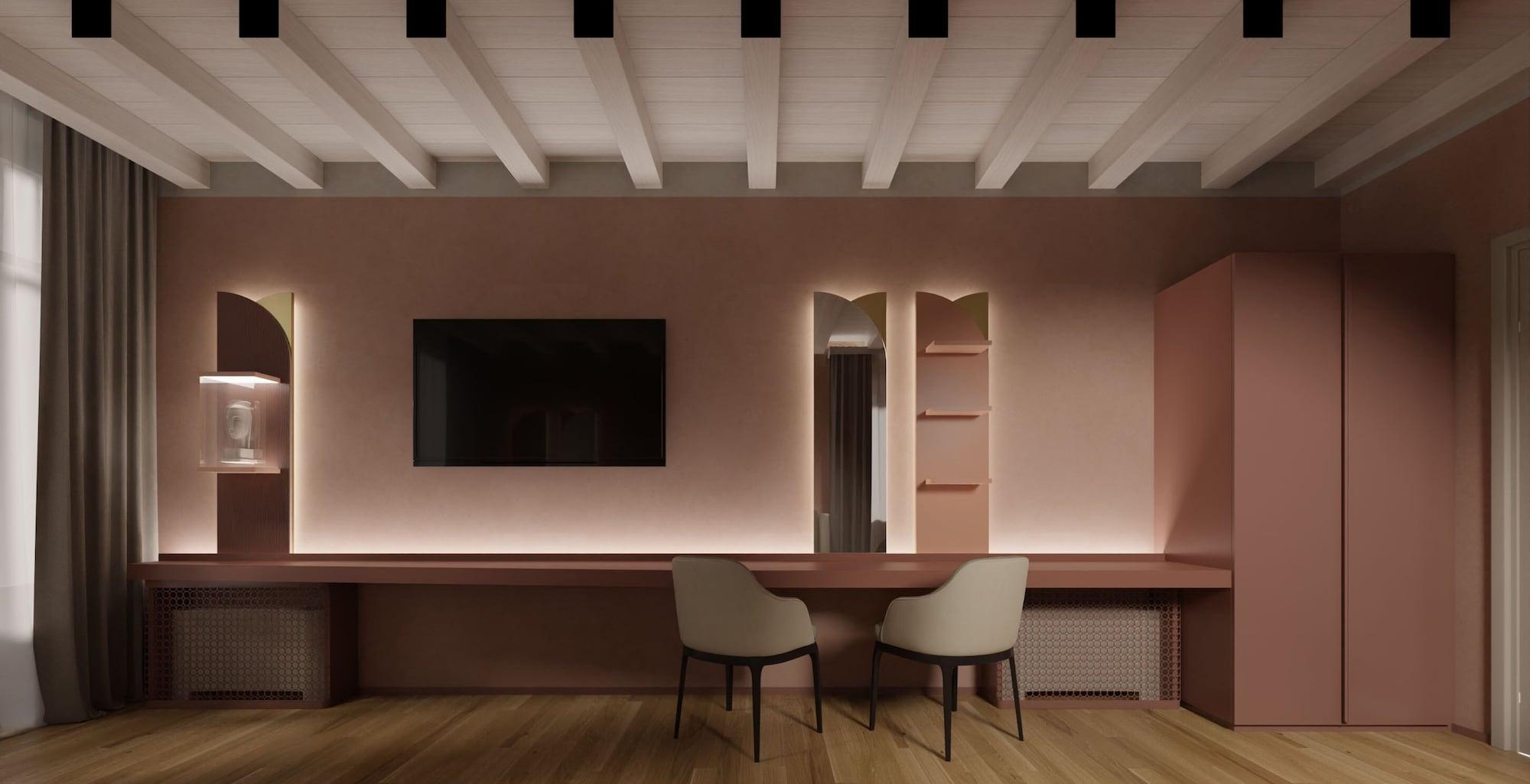 Hotel Relais Balcone di Giulietta Verona Esterno foto 3D rendering of a living room