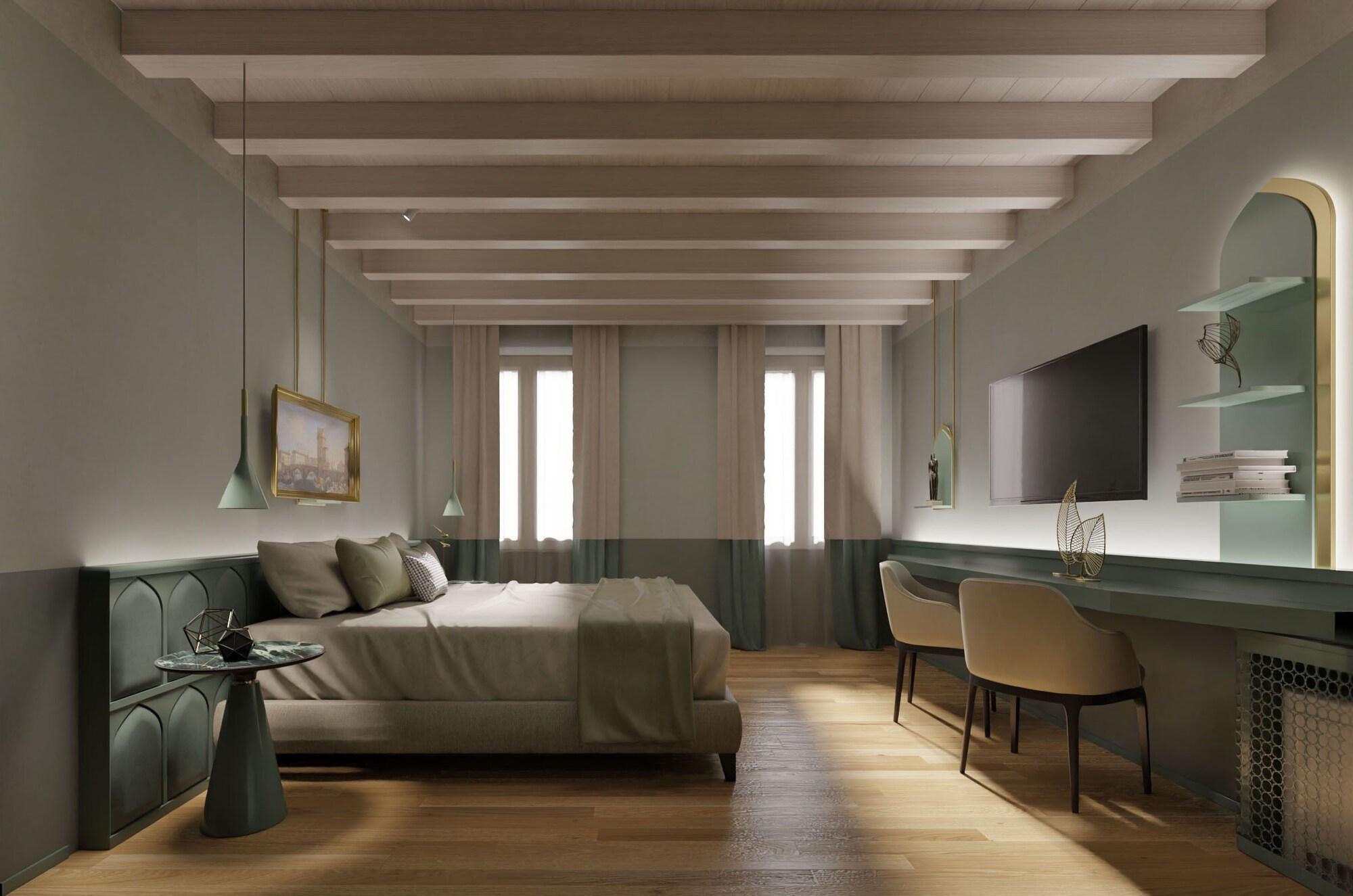Hotel Relais Balcone di Giulietta Verona Esterno foto 3D rendering of a bedroom